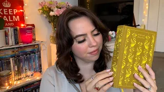 Cozy Book ASMR ☁️ | Tapping, Tracing, Page Turning, Scratching, No Talking (half mic, half lofi) 📖