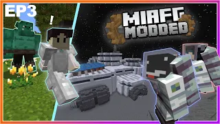 We Built a BASE ON THE MOON in Minecraft! | Miafg Modded 3