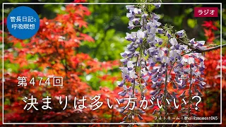 第474回「決まりは多い方がいい？」2022/4/25【毎日の管長日記と呼吸瞑想】｜ 臨済宗円覚寺派管長 横田南嶺老師