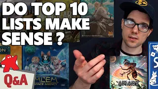 Do top 10 lists make sense? | Board Game Q&A