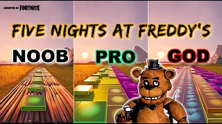 Five Nights at Freddy's 1 Song - Noob vs Pro vs God (Fortnite Music Blocks) With Map Code!