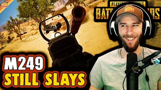 The M249 Still Slays ft. Halifax, HollywoodBob, & Swagger - chocoTaco PUBG Squads Miramar Gameplay