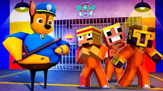 ESCAPA DE LA PRISIÓN DE PAW PATROL EN MINECRAFT 😱