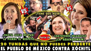 ¡SACO DE PUS REVIENTA VS XÓCHITL! TOP 20 PALIZAS VS XÓCHITL GÁLVEZ (26) ¡JÓVENES LA CORREN!