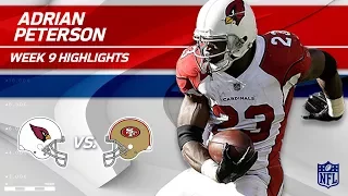 Adrian Peterson's 157 Yards on Career-High 37 Carries! | Cardinals vs. 49ers | Wk 9 Player HLs