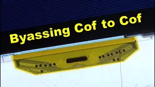 LED TV Panel repair byassing Cof to Cof.