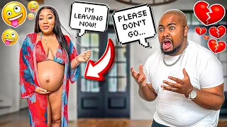 LEAVING THE HOUSE IN A BIKINI PRANK TO SEE HOW MY HUSBAND REACTS **HE FREAKED OUT**