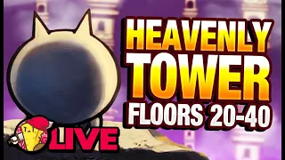 HEAVENLY TOWERS STREAM FLOOR 40 BALROG STRAT | Battle Cats 11.3 LIVE