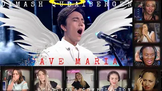 FEMALE REACTIONS OF DIMASH QUDAIBERGEN |AVE MARIA| Hовая Волна| REACTIONS COMPILATION PART I (EN|RU)