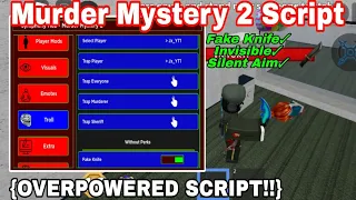 NEW MURDER MYSTERY 2 SCRIPT OP!! 2024 | Invisible, Fake Knife, AimBot, Auto Kill All, Troll |