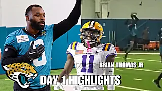 Jaguars ROOKIE Minicamp Highlights DAY 1: Brain Thomas JR & Jarvis Landry TAKE OVER CAMP 😅