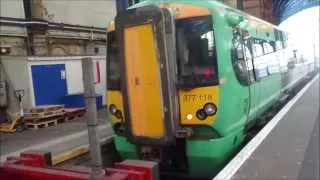 Southern Electrostar 377-118 departing Brighton Station