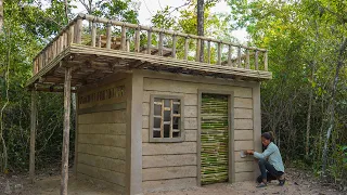 Amazing Girl Build The Most Beautiful Little Bamboo Villa Off The Grid, Girl Easy Crafts Skills