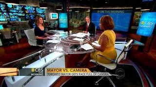 Toronto mayor bumps face-first into camera