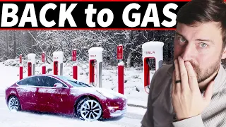 Tesla Drivers are FREEZING this winter and going BACK to GAS Cars...