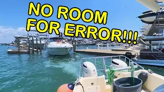 Navigating a Yacht in Tight Quarters - I Still HATE This Place | 41ft Cruisers Yacht