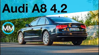 Audi A8 D4 4.2 FSI | PROČ JE TAK DOBRÁ I OJETÁ? POSLEDNÍ ATMOSFÉRA V8 | CZ/SK