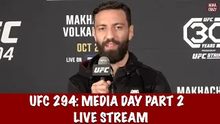 UFC 294: Makhachev vs. Volkanovski 2 Media Day Live Stream