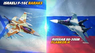 Su-30SM Flanker-H Vs F-16C Viper  | BVR | SEAD | Digital Combat Simulator | DCS |