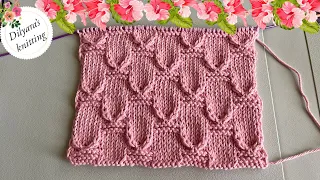 😮 💥 BEAUTIFUL  pattern for any garment 🧶 Knit tops, blouses, tunics, dresses, stoles 🤩