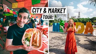 We Found Merida’s BEST Local Street Food! 😍 Market & City Tour + Ruins of Dzibilchaltún! (Mexico)