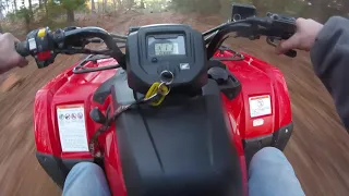 Honda rancher 420 riding trails