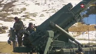 Russian is Using 203mm 2S7M Malka Heavy Artillery on Ukraine