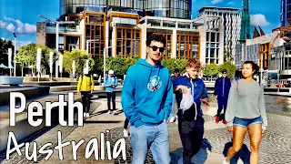 Perth Western Australia 🇦🇺 | 4K Walking Tour August 2023 | Elizabeth quay walk |UHD 60fps