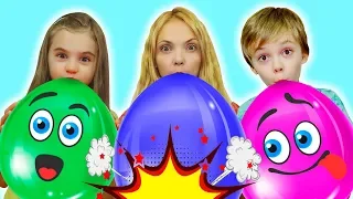 Balloon Song by Nick and Poli | Kids Song