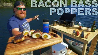 Catch'n Cook Bacon Bass Jalapeño Cheddar Poppers - Day 3 of 7 Day WaterWorld Survival Challenge