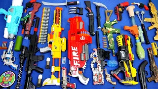 Collecting 7 Sniper Rifles and AK47 Guns Airgun Cannon Machine Gun Water Gun Ninja Sword Shotgun