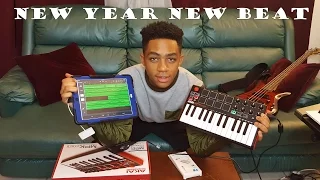 MAKING A BEAT FROM SCRATCH WITH AKAI MPK MINI ON GARAGEBAND!!!