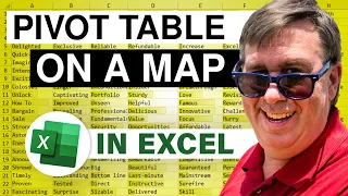 Excel - How to Create a Pivot Table on a Map using 3D Maps or Power Map - Episode 2038