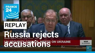 REPLAY - Russia FM rejects Western accusations on Ukraine at Security Council • FRANCE 24 English