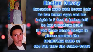 MISSING IN BC...Kaelyn Davey