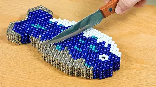 Fish Cutting Skill At Home | Magnetic Balls & Satisfying video