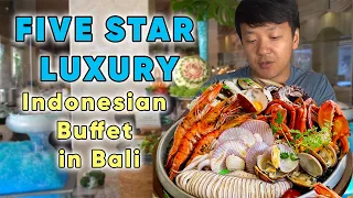 FIVE STAR LUXURY Indonesian SUNDAY BRUNCH BUFFET in Bali | ALL YOU CAN EAT!