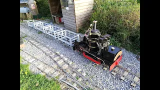 Gravity Train - a model in 7 1/4 of a Ffestiniog gravity slate train