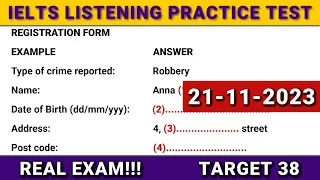IELTS Listening Practice Test 2023 with Answers- 21/11/2023