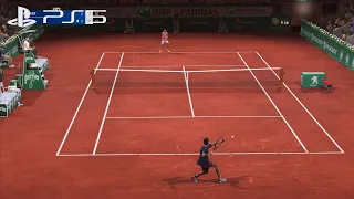 TENNIS WORLD TOUR 2 - Gameplay Federer vs Nadal - ROLLAND GARROS [4K]