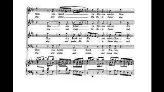 Lobet Gott in seinen Reichen (BWV 11 - J.S. Bach) Score Animation