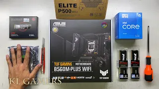 intel Core i5 11500 ASUS TUF GAMING B560M-PLUS WIFI DarkFlash LEO PC Build