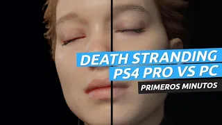 Death Stranding, primeros minutos en PS4 Pro vs PC 4K a ultra con DLSS