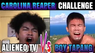 ALIENEO TV VS BOY TAPANG MUKBANG CAROLINA REAPER,ANG PAGHAHARAP NG MALALAKAS NA NILALANG