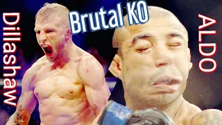 Brutal Spinning Back Fist 1st Round KO Dillashaw v Aldo