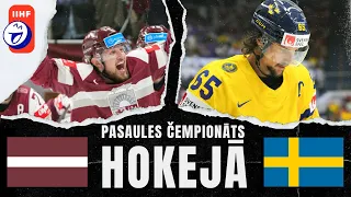 LATVIJA VS ZVIEDRIJA | 2024. GADA PASAULES HOKEJA ČEMPIONĀTA 5. SPĒLE