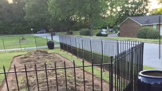 LOWES NO DIG FENCE IS AN EASY INSTALL. HIGHLY RECOMMEND