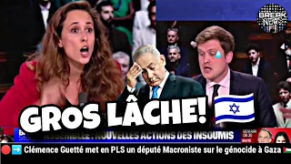 🔴➡️Clémence Guetté (LFI) atomise un député Macroniste 🇮🇱 sur le génocide à Gaza