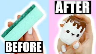 making a squishy out of a DISH SPONGE?