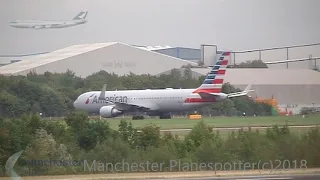 Plane Spotting At Runway 23L At (MAN) Manchester Airport (EGCC) On The 02/09/2018